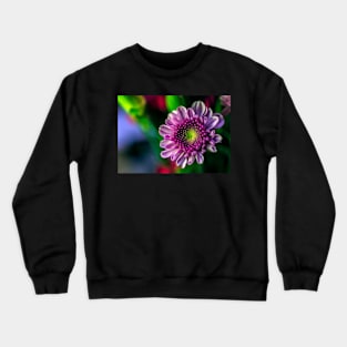 Colorful Flower on a Bokeh Background Crewneck Sweatshirt